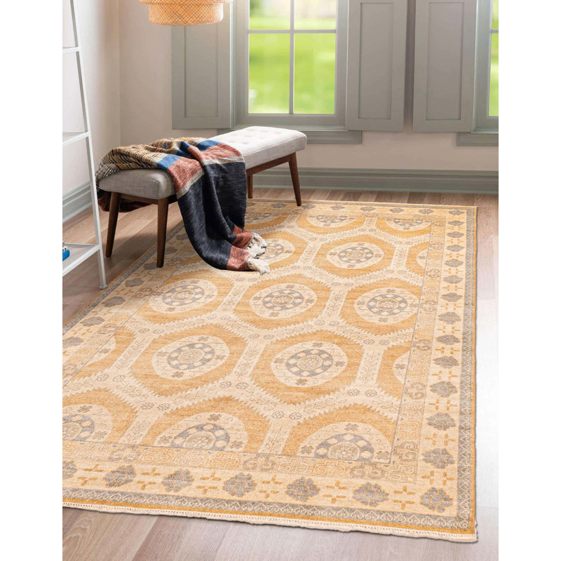 Finest Oushak Brown Rug 5'10" x 8'11"