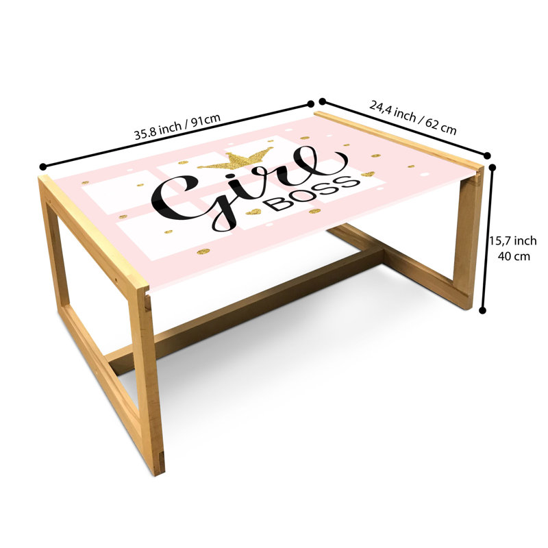 Insco Sled Coffee Table, 40cm H x 91cm W x 62cm D