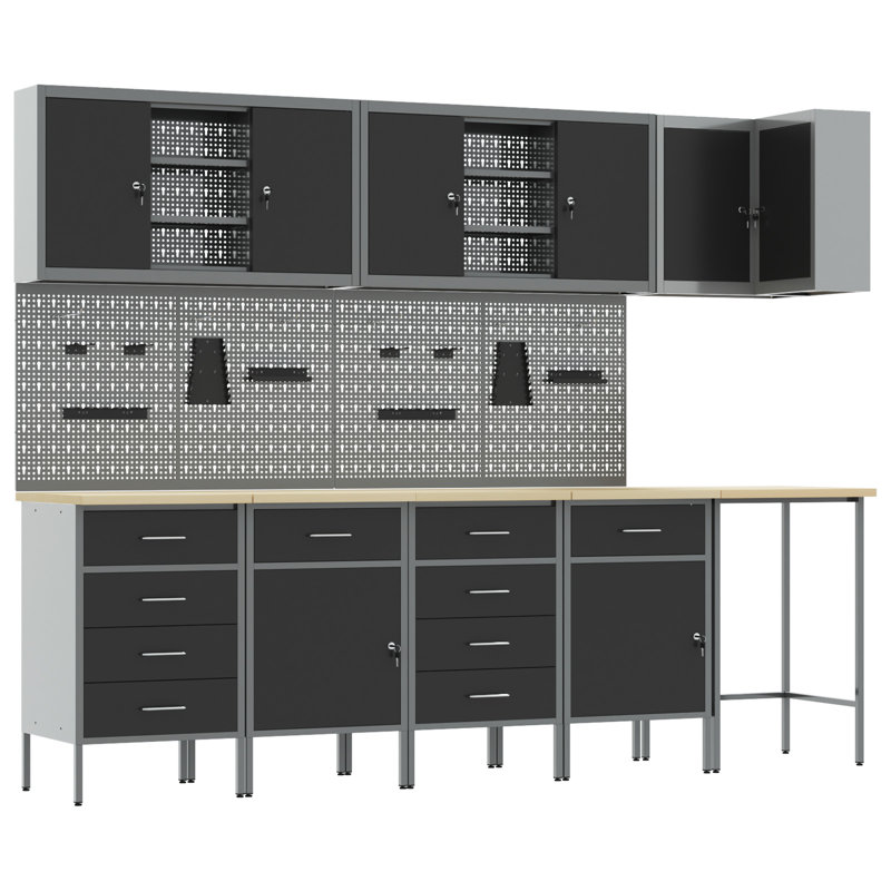 Work Cabinet Set, Black
