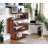 Buck II Clear Glass, Chrome High Gloss Finish Writing Desk With Shelf