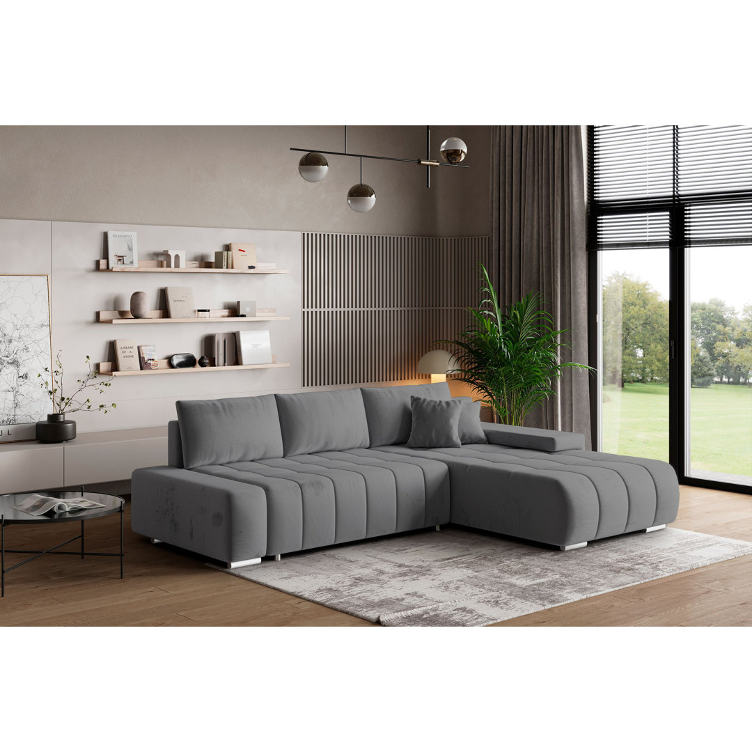 Ecksofa Berthoud mit Bettfunktion