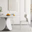 Table de salle à manger de style minimaliste blanc pur-109000280