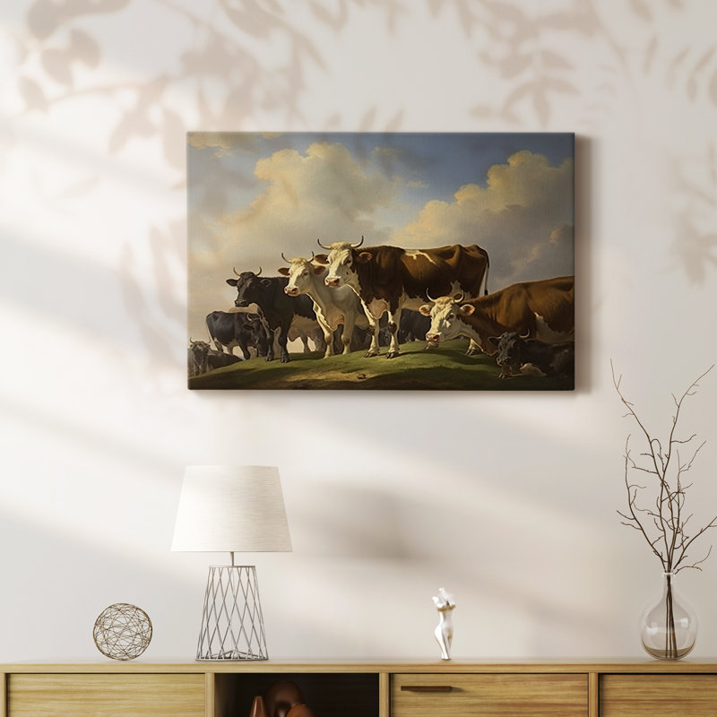 Animaux, série de paysages, H 24 po x l 36 po