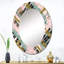 Miroir mural bleu, rose et paillettes III-1780774238