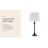 23"H Metal Table Lamp-2 Pack