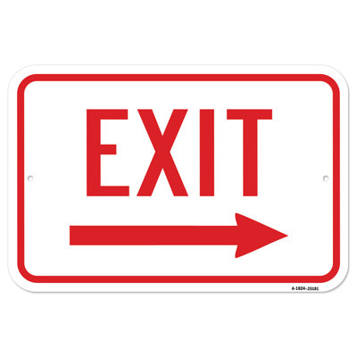 Enter-Exit with Right Arrow Sign