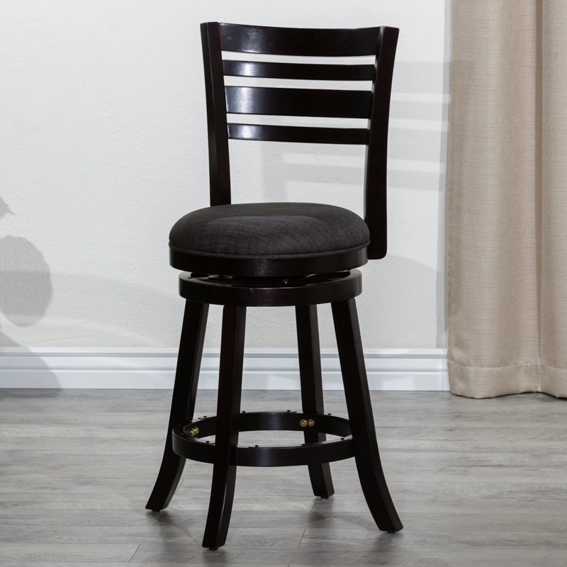 Tabouret de bar rotatif 40 po, Gris anthracite, Espresso
