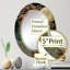 Prioleau - Miroir mural moderne ovale-1313166880
