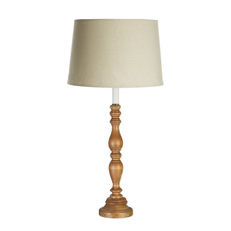 Candle Solid Wood Table Lamp
