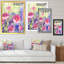 «Blossoming Pink Wildflowers», art mural sur toile traditionnel-929661657-929661632