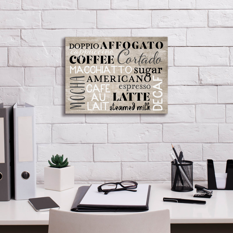 "Coffee Board" par Yass Naffas Designs, H 12 po x l 16 po x P 0,75 po