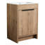 Meuble-lavabo autoportant pour salle de bain. 24 po de long. Lavabo en céramique. 2 portes à fermeture en douceur. Contreplaqué. Moderne avec lavabo. Autoportant. Unité-2011296732-2011296733