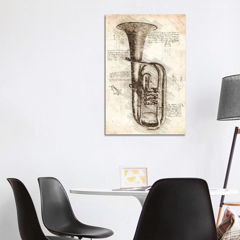 Old Trumpet by Cornel Vlad - Wrapped Canvas Gallery-Wrapped Canvas Giclée, 101.6cm H x 66.04cm W