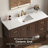 Aastha 49" Freestanding Walnut Bathroom Vanity With Single Sink & Engineered Stone Top-570403592
