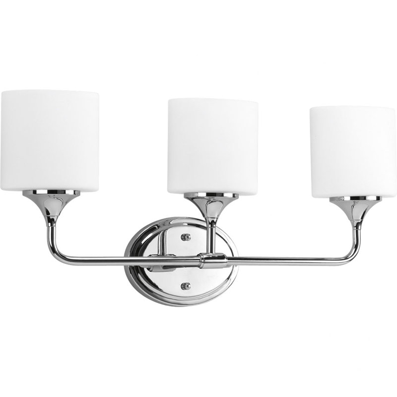 Éclairage de meuble-lavabo en chrome poli 3 lumières Feissal