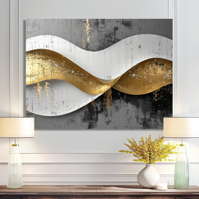 Tanya III - art mural moderne vagues en métal
