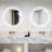 Round LED Bathroom Mirror, Anti-Fog, 3 Colors and Dimmable Light-1068614927