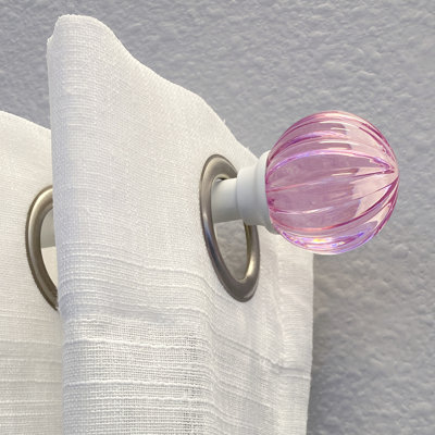 Caparro Metal Adjustable Single Curtain Rod