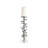 Modern Metal Aluminum Spiral Ring Pillar or Taper Candle Holder with Clear Square Base - Contemporary Sculptural Design Accent Decor for Stylish Tabletop or Shelf Display-87058132-87058134