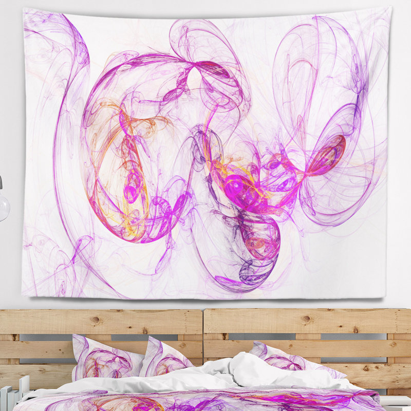 Tapisserie «Billowing Smoke Magenta», H 32 po x l 39 po