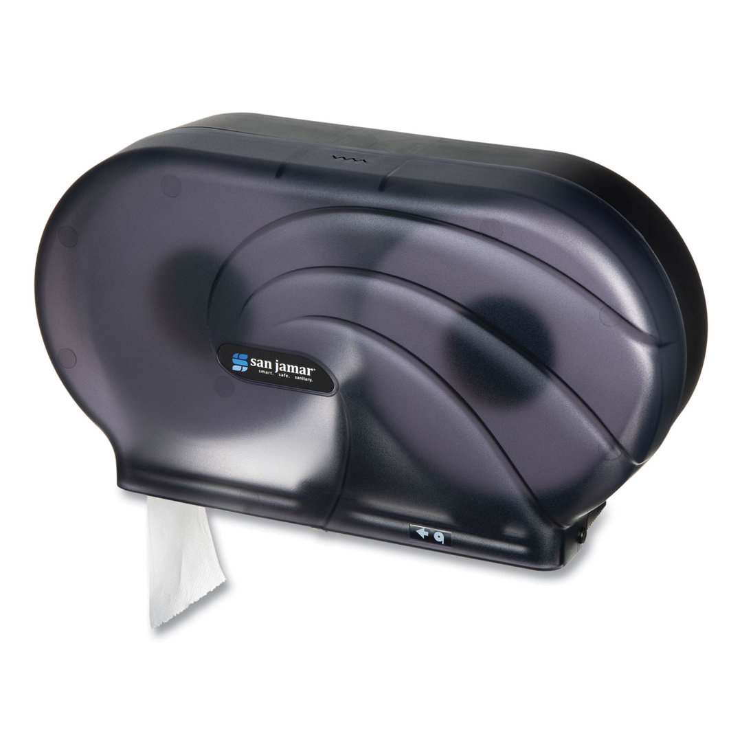 Oceans Twin JBT Toilet Tissue Dispenser in Black Pearl San Jamar