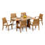 Lagos Outdoor - Piece Teak Dining Set-247509063