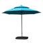 ° Parasol en porte-à-faux rotatif en aluminium pour patio - Protection solaire élégante en bleu lac