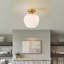 Single Light Frosted Glass Semi Flush Mount-2009086686-2009086683