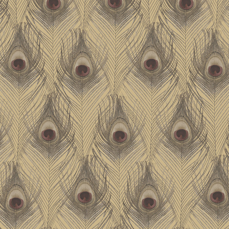 Houtz 32.7' L x 20.5" W Wallpaper Roll, Lavish Gold