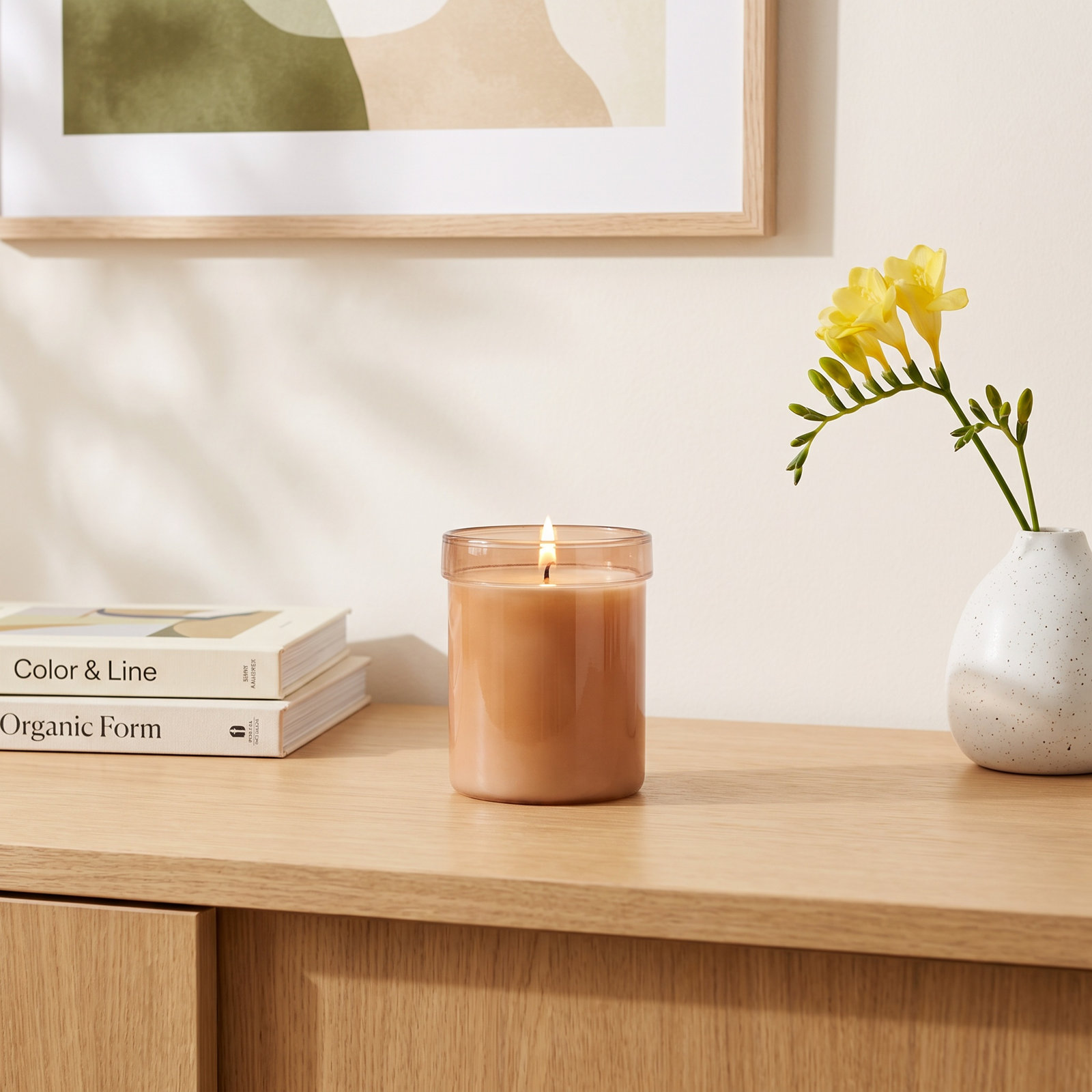 Floral Scented Jar Candle