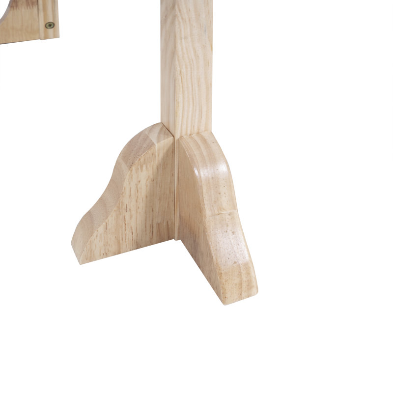 Escabeau de cuisine en bois pliable pour enfants Eirwen, Naturel