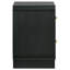 Table de chevet 2 tiroirs noir