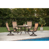 Alejando 5 Piece Round Dining Set