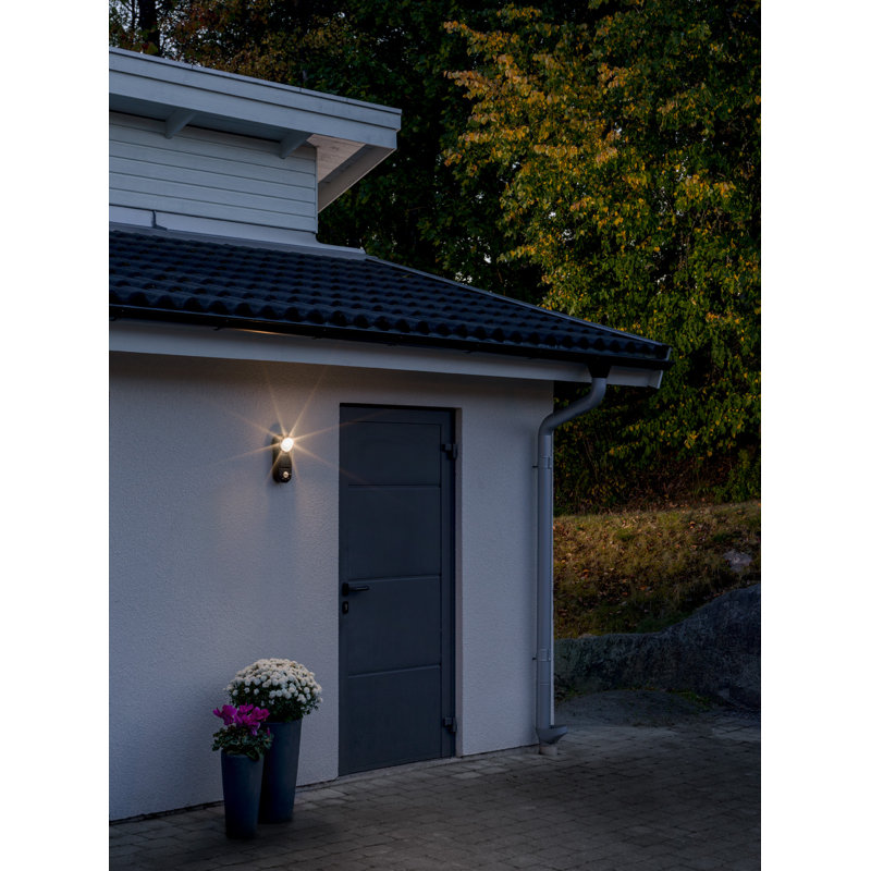 Prato Black Battery Powered Integrated LED Outdoor Flush Mount