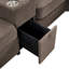 Canapé d'angle en forme de U Havencrest de 151,6 pouces avec méridienne et console centrale pour salon-135274302