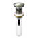 Pop-Up Bathroom Sink Drain Stopper with Overflow