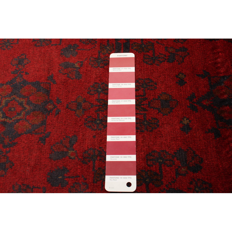 Tapis unique en laine noué à la main 3 pi 6 po x 4 pi 11 po nouvel âge Haussman