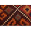 Kilim rouge Kashkoli 4 pi 11 po x 11 pi 6 po