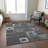 Machine Washable Indoor/Outdoor Cicel ACN1142 Black Rug-109514187