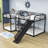 Levick L Shape Twin Over Twin and Full Over Full Quad Bunk Bed-1362531409