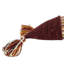 Coussin lombaire brun et beige