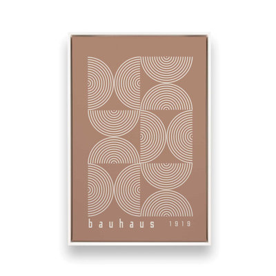 Impression sur toile Brown Bauhaus Composition II 