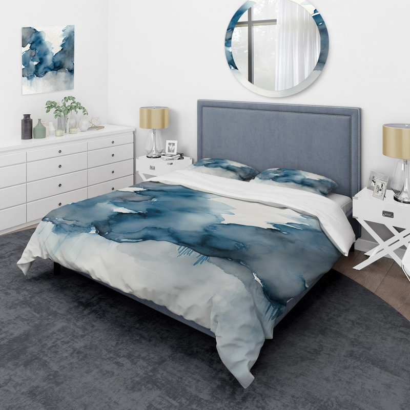 Ensemble de housse de couette en microfibre / polyester Feeling Honolulu Blue II Bedding