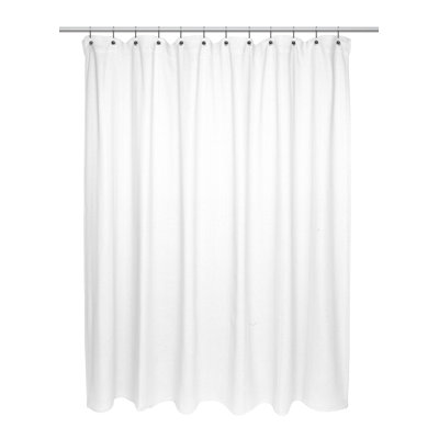 Rideau de douche simple couleur unie 100% coton