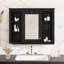 Armoire à pharmacie de 35 po x 27,5 po, armoire de rangement murale pour salle de bain, armoire de salle de bain moderne avec miroir, armoire à miroir avec 6 tablettes ouvertes (meuble-lavabo non inclus)