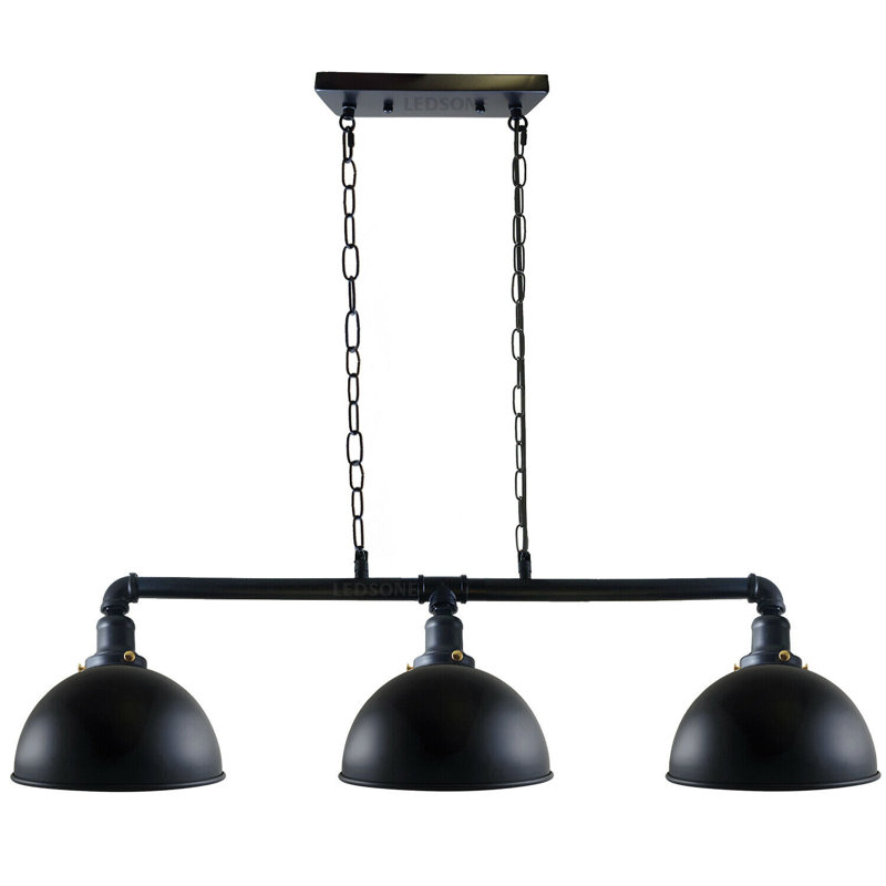 Stronach 3 - Light Black Pendant