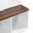Versatile Hall Tree With 4 Hanging Hooks, Wood Grain Bench With Multiple Storage Space, Entryway Cabinet With Open Compartments For Living Room, Hallway, White