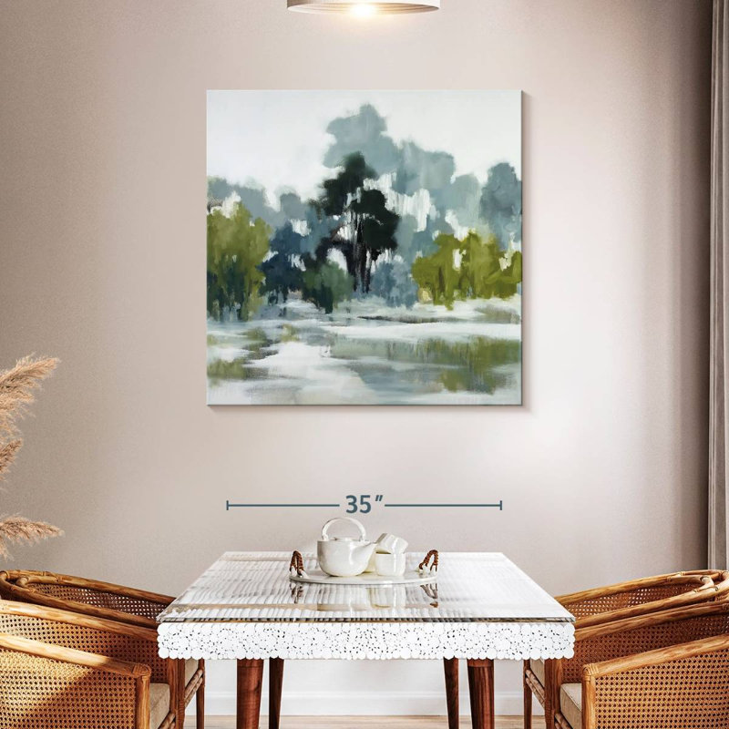 River Reflections, 39" H x 39" W