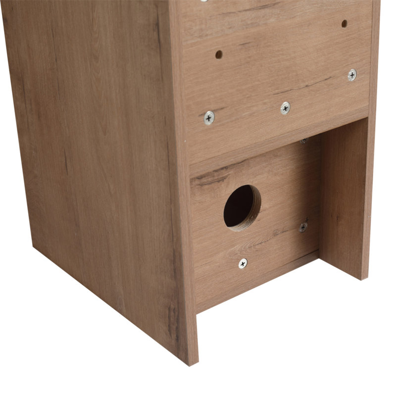 12 Inch Small Wall Mounted Storage Shelves, Bathroom Storage, Plywood, Imitative Oak, Imitative Oak