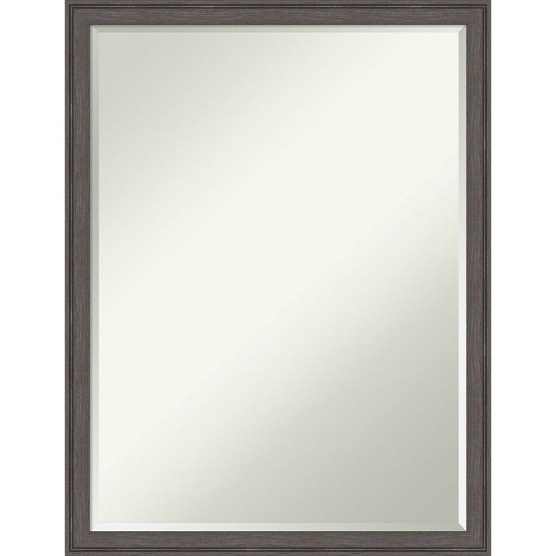Merrile Rectangle Wall Mirror, 25.75" x 19.75", Silver